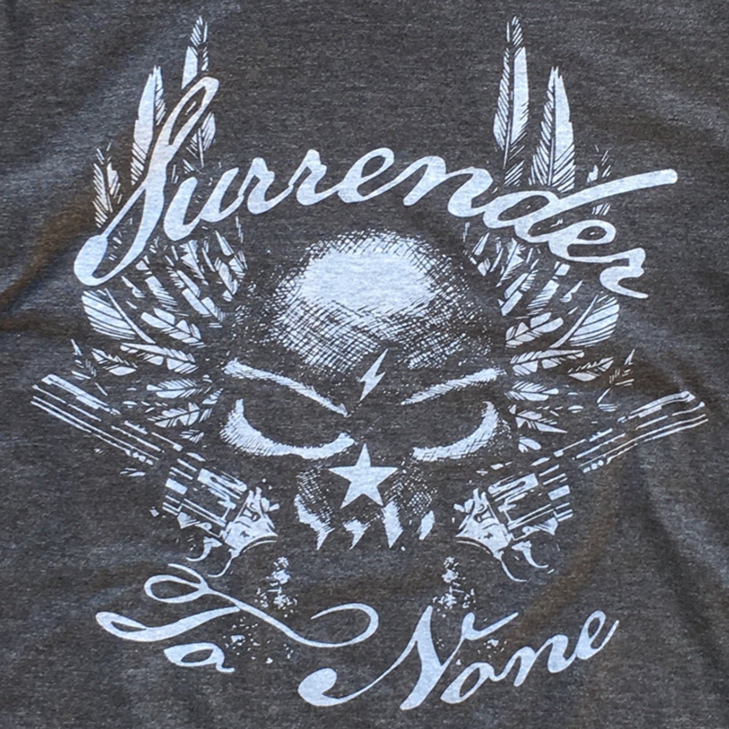 Surrender to None Adult Unisex Short Sleeve tee - Back
